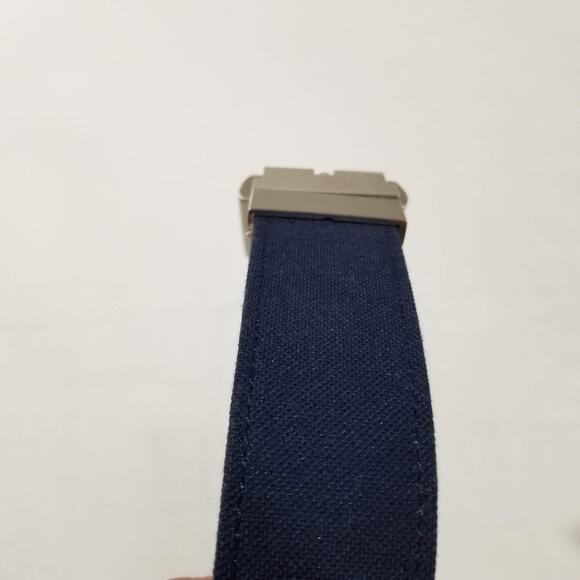 LACOSTE REVERSIBLE BELT SIZE 34 LEATHER & TWILL CROC LOGO BUCKLE Limited 25108 - Picture 5 of 10